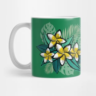 Retro Tropical Leaves Mug